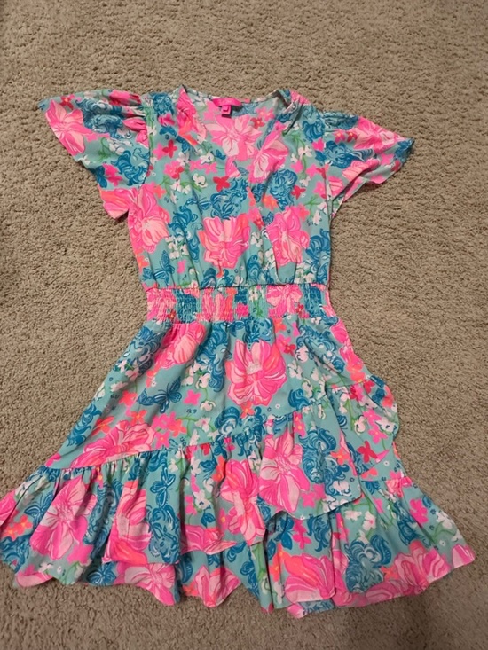 Lilly Pulitzer Dresses & Skirts - Lilly Pulitzer Maryann Surf Blue Luscious Lions Fit Flare Dress
